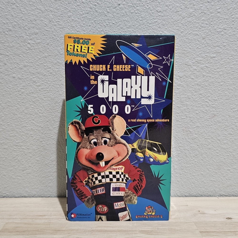 CHUCK E CHEESE In The Galaxy 5000 VHS 1999 Real Cheesy Space Adventure Funimatio